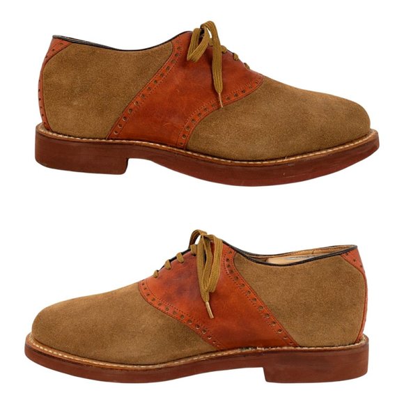 Churchill Mens Brown Leather Suede 